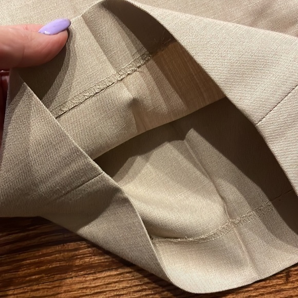 ASOS Topman stone color dressy men’s shorts viscose blend flat front classic fit - Picture 13 of 16